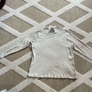 Eddie Bauer Tan Cowl Neck Sweater Soft Knit